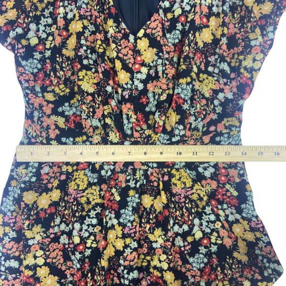 Madewell Dolman-Sleeve Ruffle-Hem Midi Dress in Flower Garden Summer - Picture 7 of 10